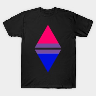 #nerfingwithpride Auxiliary Logo - Bisexual Pride Flag T-Shirt